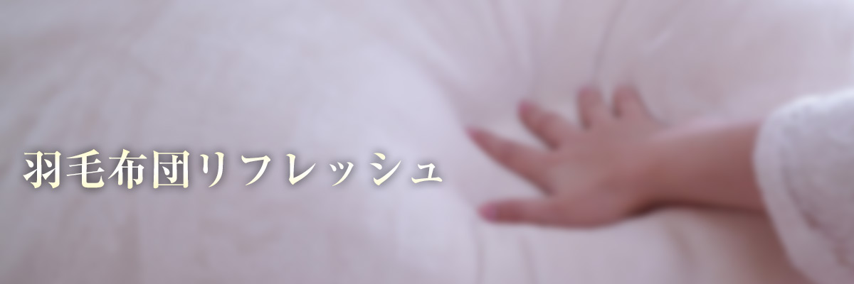 羽毛布団リフレッシュ
